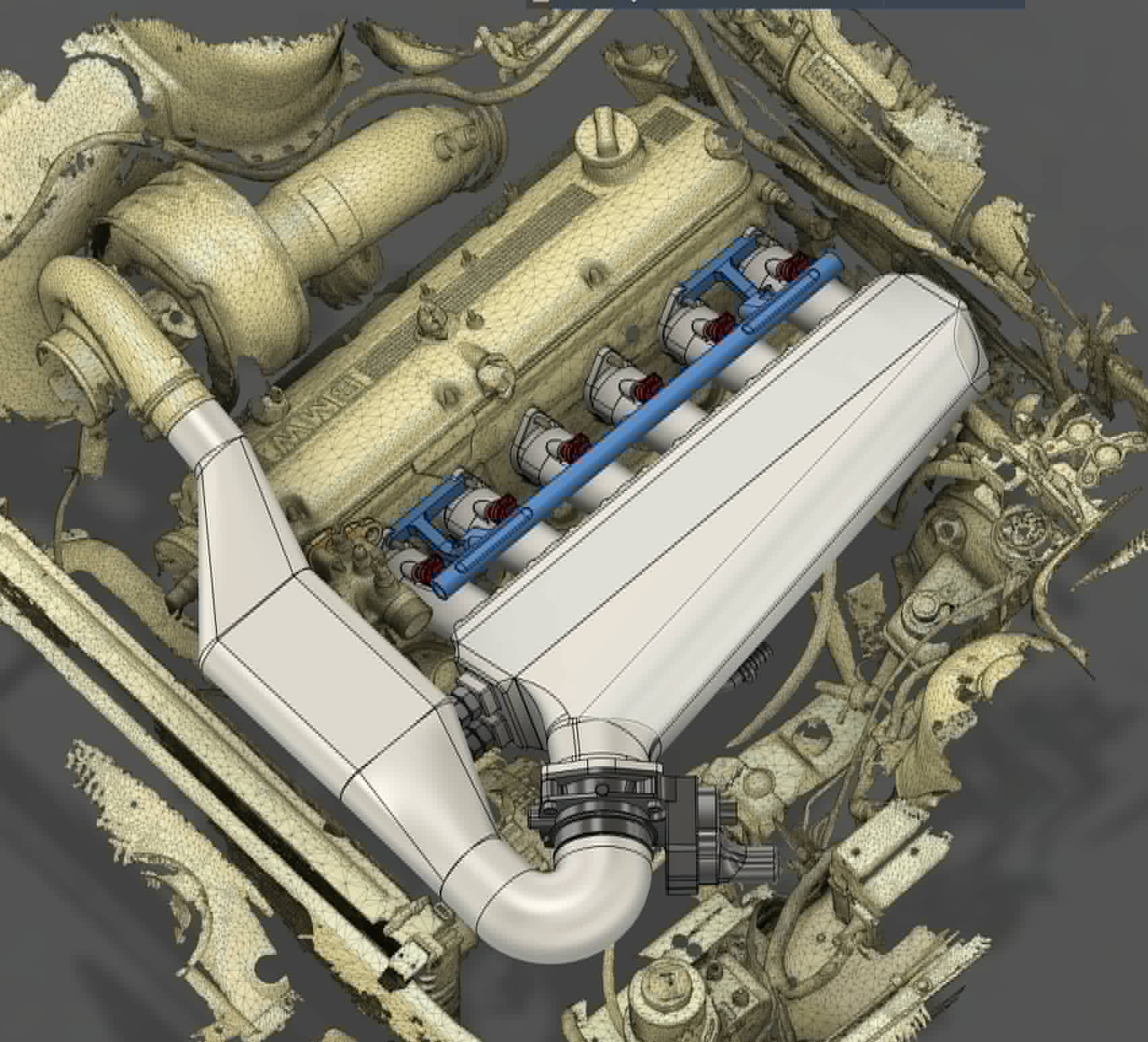 BMW M30 Billet Intake Manifold + Integrated Bell Air/Water Intercooler